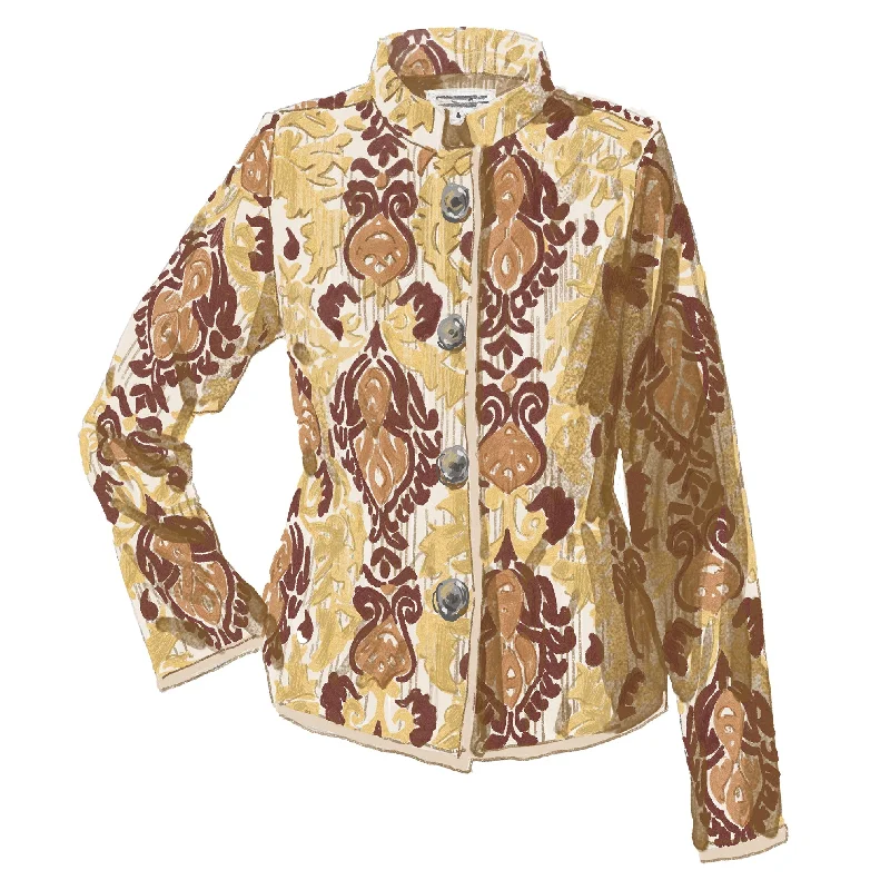 Jacquard Tapestry Jacket Denim Fabric Leather Fabric Suede Fabric