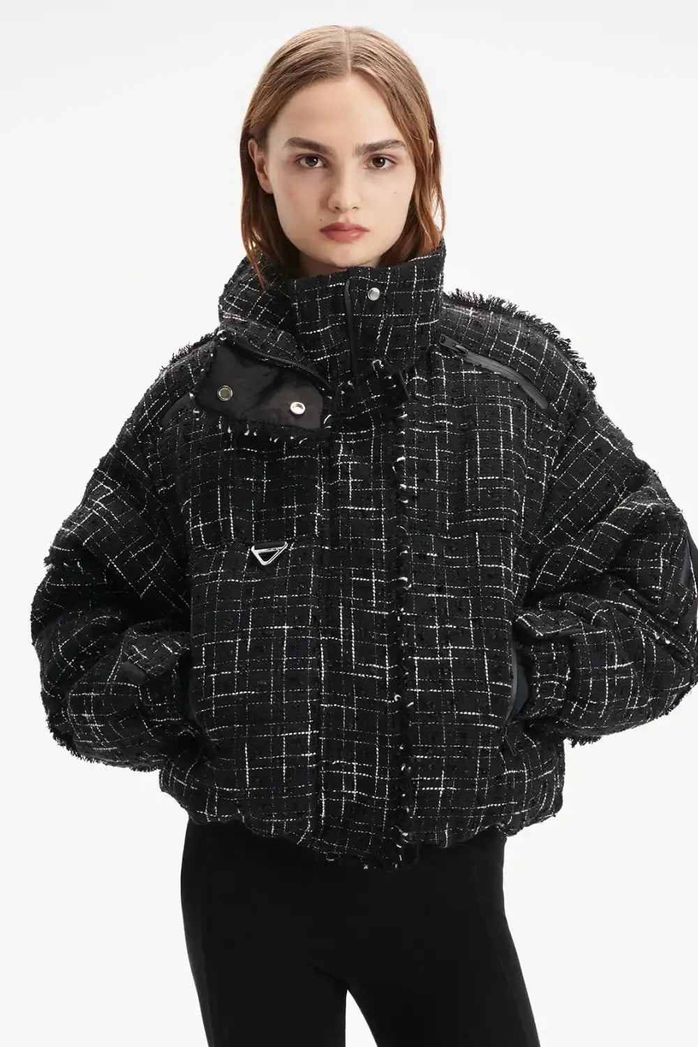 Diana Leah Puffer Jacket Embroidered Jacket Appliqued Jacket Beaded Jacket