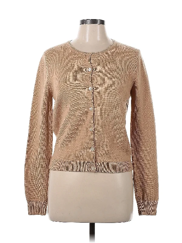Wool Cardigan Houndstooth Herringbone Solid