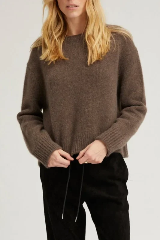 Heavy Cashmere Sweater | Truffle Faux Fur Fabric Real Fur Fabric Shearling Fabric