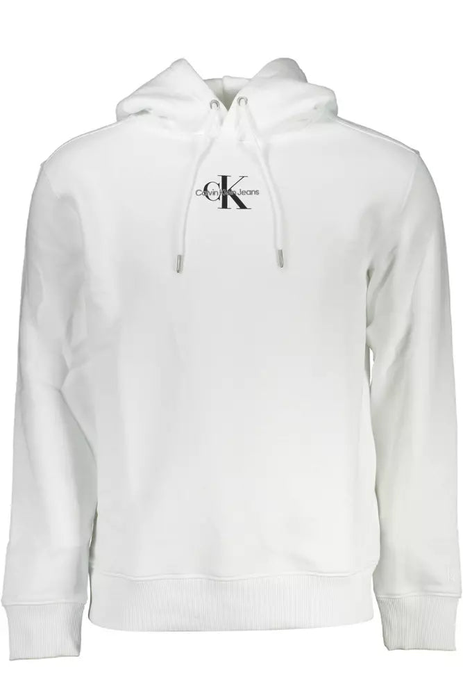 White Cotton Men Sweater Open Front Closed Front Wrap Front