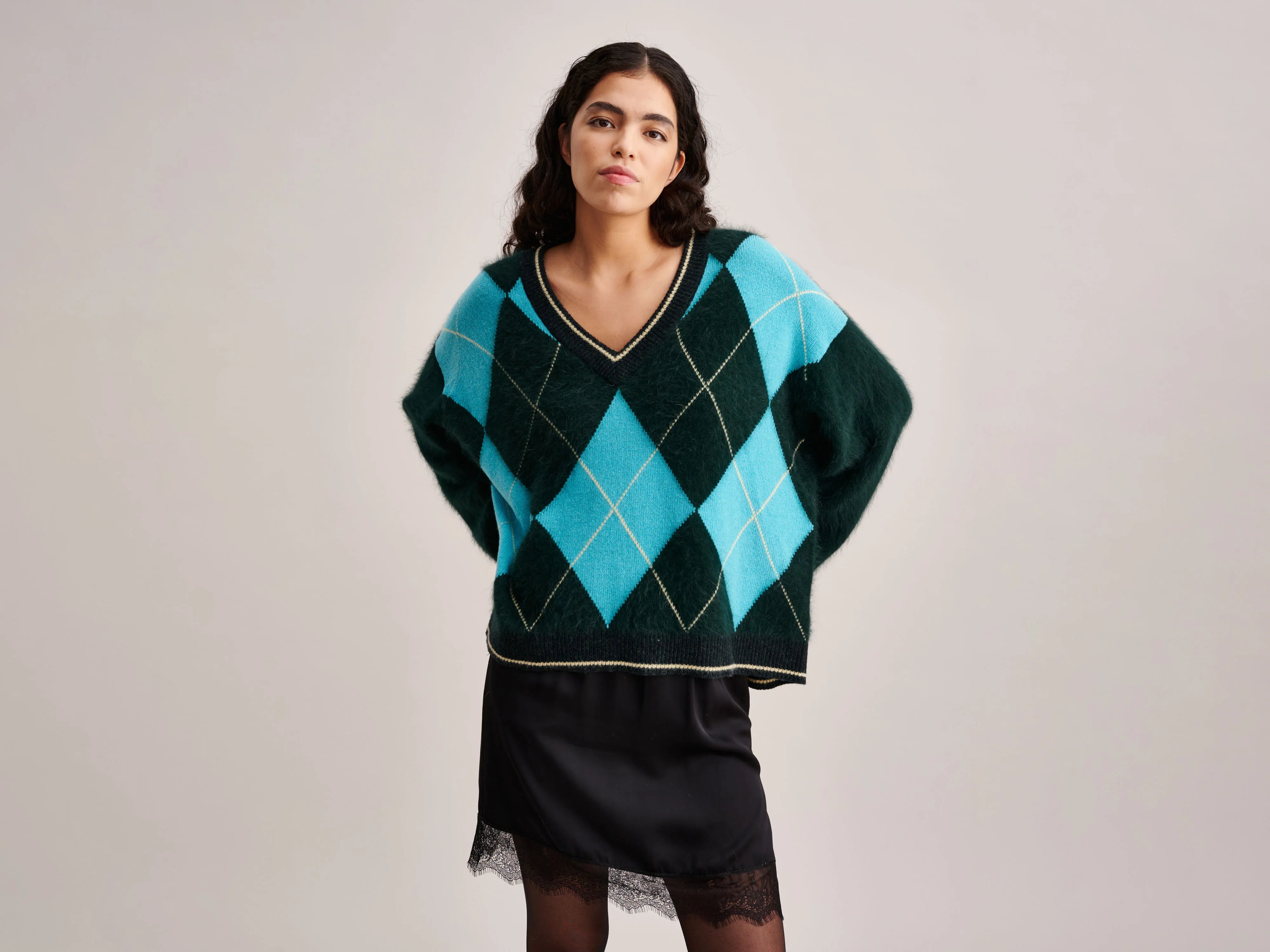 Dylh Sweater (232 / W / KOMBU) Tailored Straight A-Line