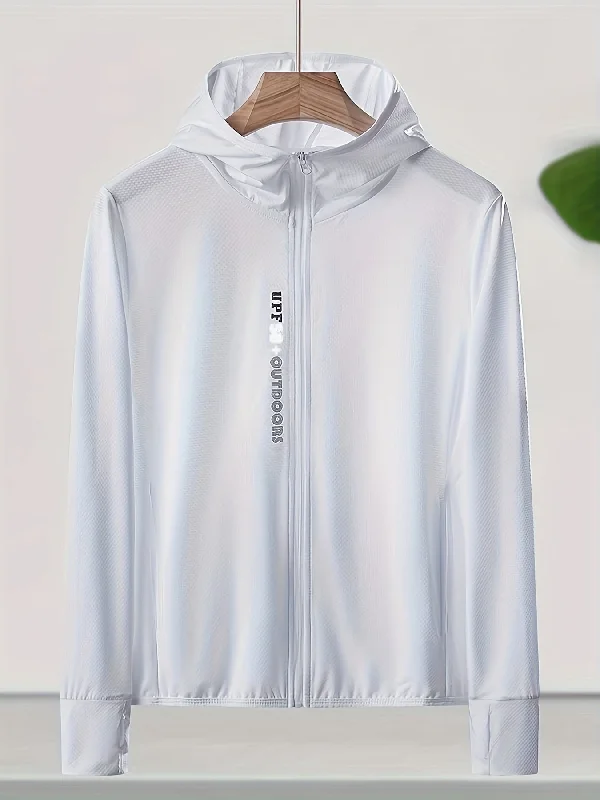 Summer Breeze Ice Silk Hooded Jacket for Women - Lightweight, Breathable, Quick-Drying, Water-Resistant, and Windproof Outdoor Running Jacket with Adjustable Hood and Hem - Perfect for Summer Sports, Fitness, and Outdoor Activities A-Line Jacket Boat Neck Shawl Collar Summer Breeze Ice Silk Hooded Jacket for Women - Lightweight, Breathable, Quick-Drying, Water-Resistant, and Windproof Outdoor Running Jacket with Adjustable Hood and Hem - Perfect for Summer Sports, Fitness, and Outdoor Activities A-Line Jacket Boat Neck Shawl Collar