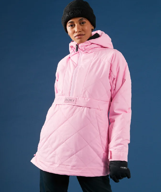 Roxy Radiant Lines Pullover Jacket - Women's Nylon Jacket Polyester Jacket Spandex Jacket