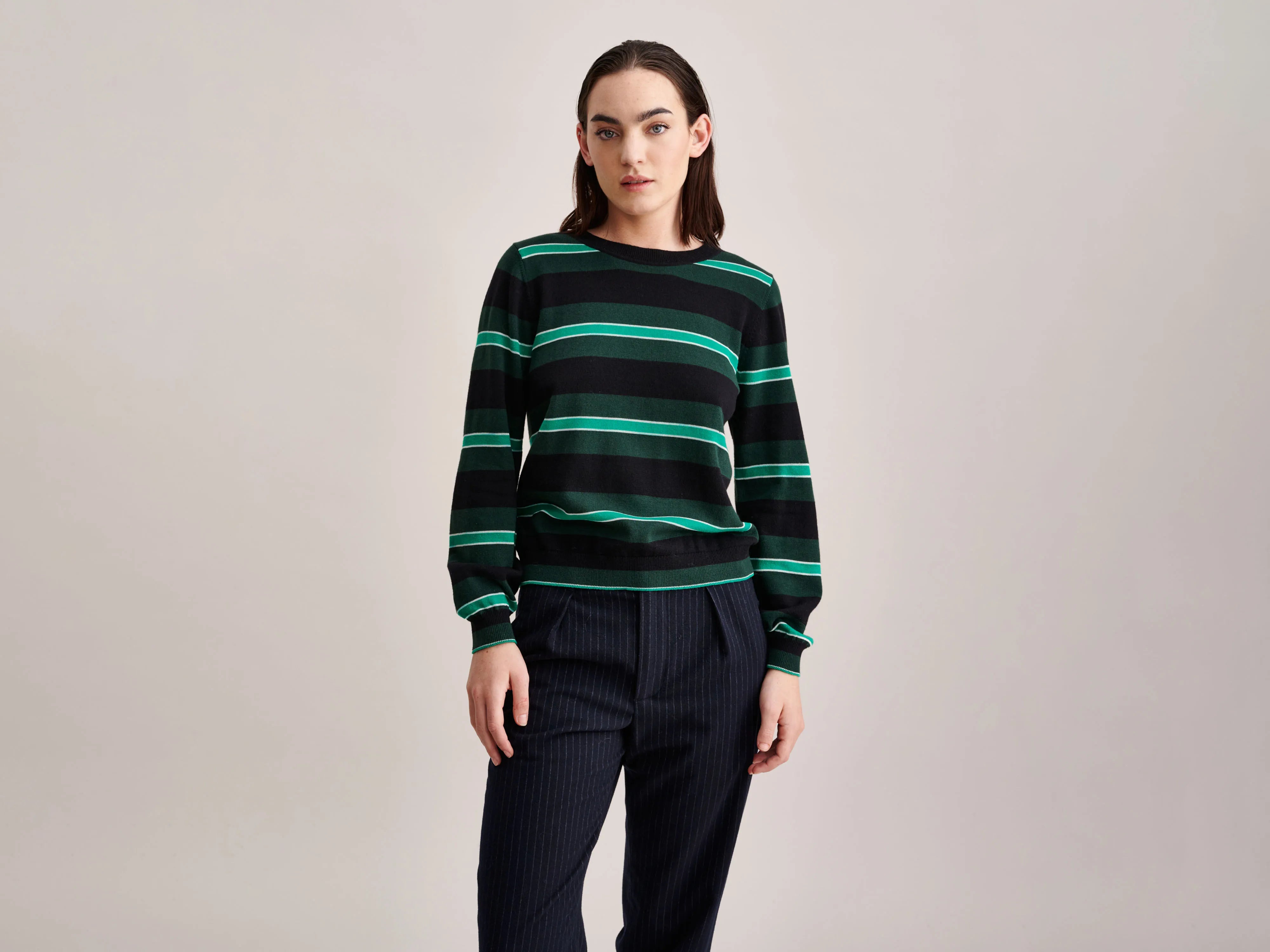 Gopsy Sweater (232 / W / STRIPE A) Elasticated Padded Insulated