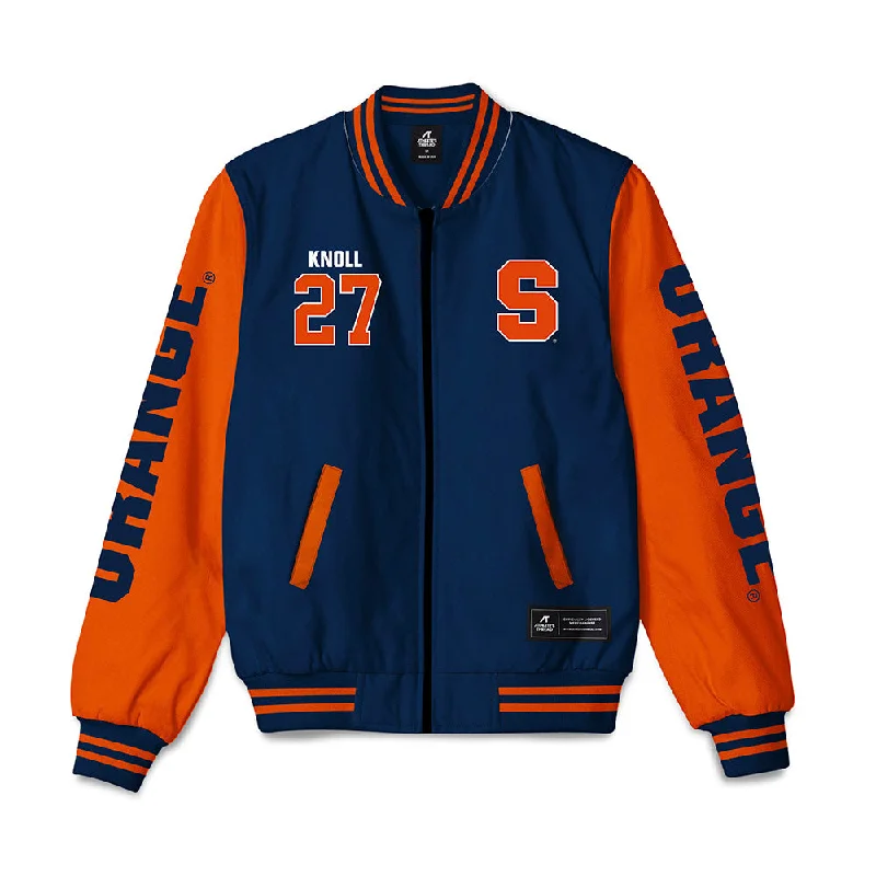 Syracuse - NCAA Women's Ice Hockey : Heidi Knoll - Bomber Jacket Mesh Jacket Canvas Jacket Denim Jacket Syracuse - NCAA Women's Ice Hockey : Heidi Knoll - Bomber Jacket Mesh Jacket Canvas Jacket Denim Jacket