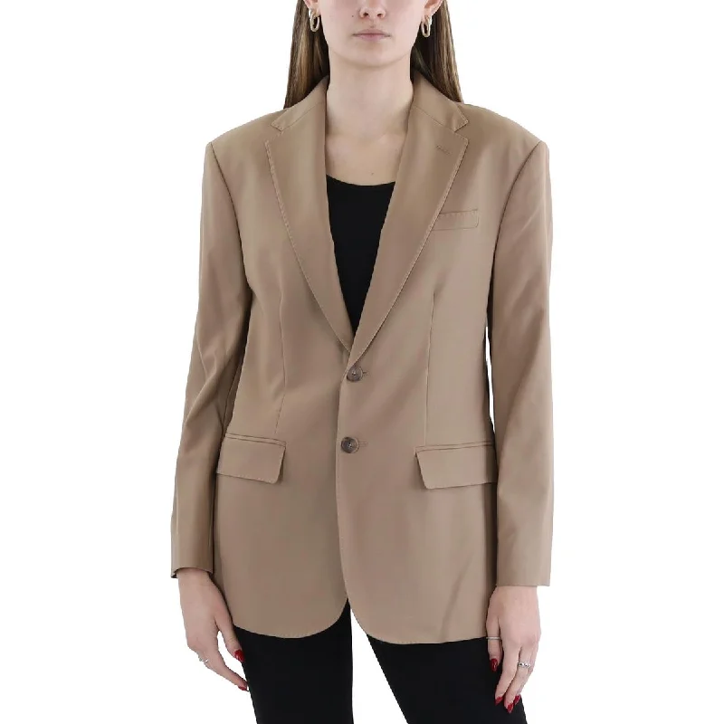 Womens Wool Business Two-Button Blazer Women's Trendy Suit