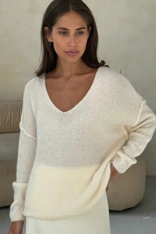Charli - Hailey Sweater (ivory) Casual Formal Business