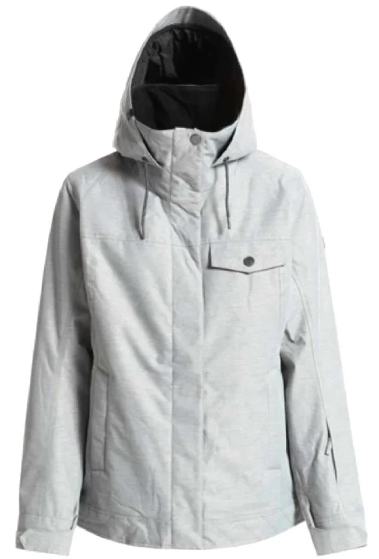 Roxy Women's Billie Insulated Jacket 2023 Zippered Jacket Buttoned Jacket Snapped Jacket
