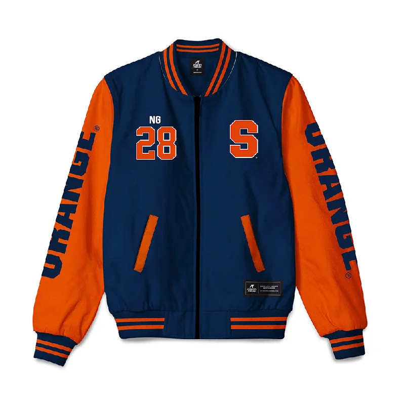 Syracuse - NCAA Women's Ice Hockey : Mia Ng - Bomber Jacket Jacket Blazer Coat