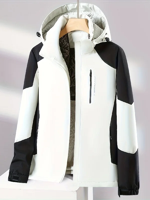 Stylish Women's Winter Jacket - Ultra-Lightweight, Warm, Waterproof, and Windproof - Contrast Color Sports Fashion Coat with Breathable Membrane and Adjustable Cuffs Print Jacket Jacquard Jacket Embroidered Jacket Stylish Women's Winter Jacket - Ultra-Lightweight, Warm, Waterproof, and Windproof - Contrast Color Sports Fashion Coat with Breathable Membrane and Adjustable Cuffs Print Jacket Jacquard Jacket Embroidered Jacket