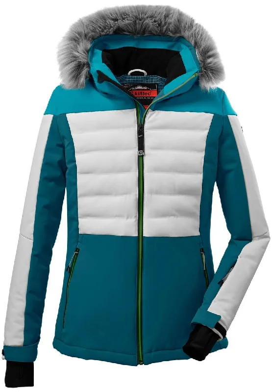 Killtec Ladies KSW254 Insulated Faux Fur Hood Jacket 2022-2023 Snapped Jacket Toggled Jacket Drawstring Jacket