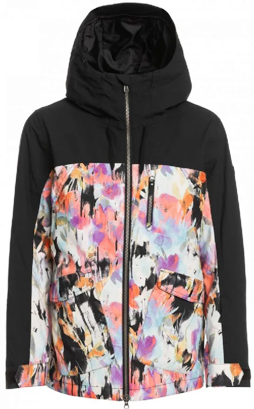 Roxy Women's Stated Insulated Jacket 2023 Wool Jacket Cashmere Jacket Tweed Jacket