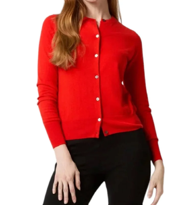 Rosie Cardigan In Spice Fleece Cardigan Nylon Polyester