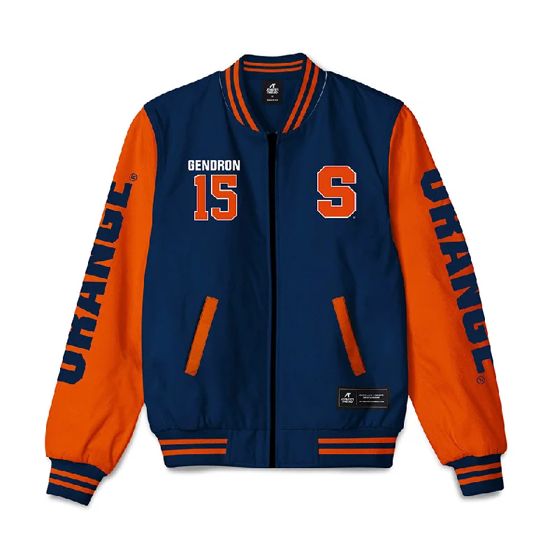 Syracuse - NCAA Women's Ice Hockey : Sarah-Michelle Gendron - Bomber Jacket Wool Jacket Cashmere Jacket Tweed Jacket