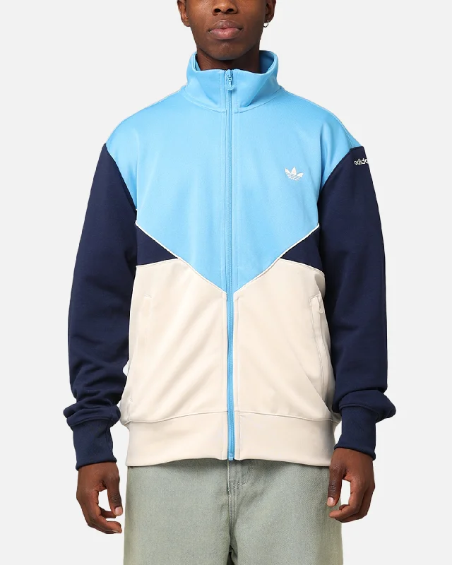 Adidas Adicolour Track Top Jacket Semi Blue Burst/Wonder White/Night Indigo Insulated Jacket Fitted Jacket Loose Jacket