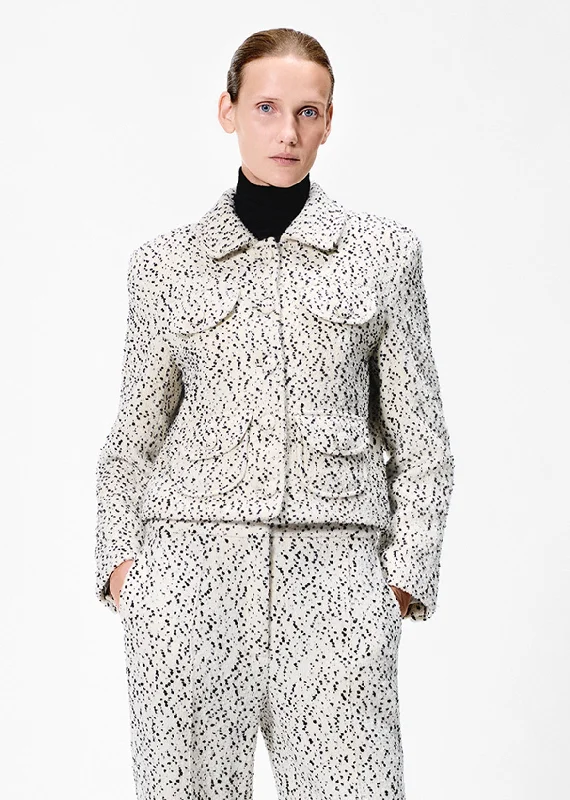 amos jacket Notch Collar Peter Pan Collar Cowl Neck