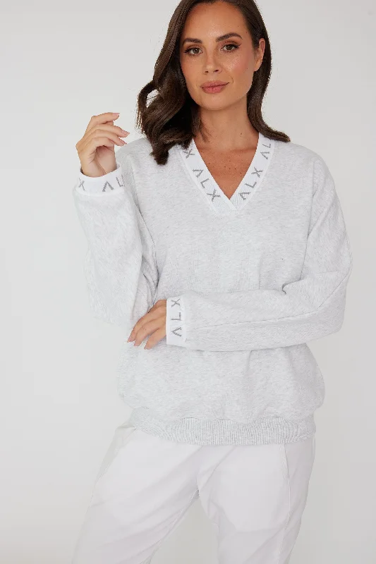 Alexandra Specie Grey Jumper - Sizes XXS & S Real Fur Shearling Chenille