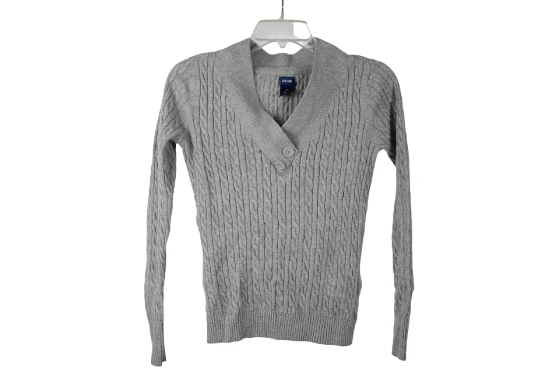 Izod Gray Cable Knit Sweater | S Lightweight Heavyweight Midweight
