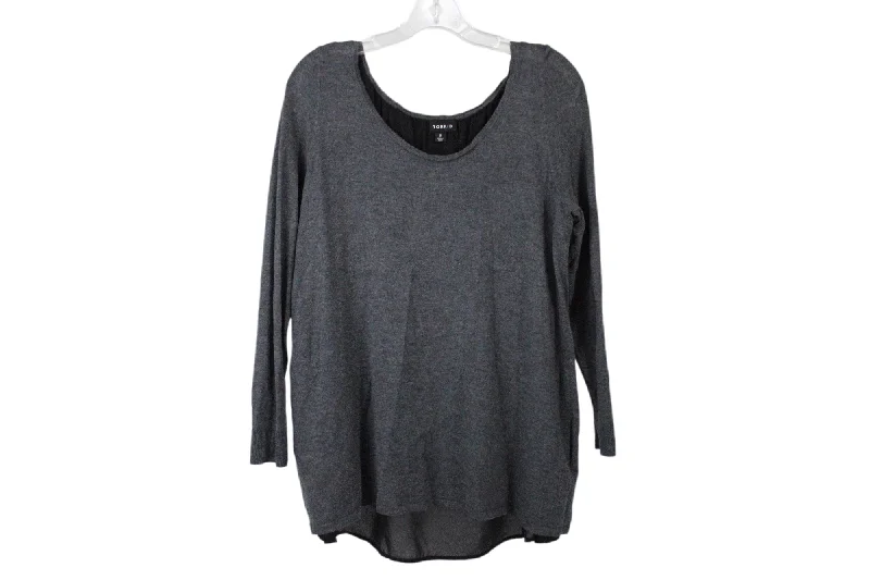 Torrid Gray Sweater | 0 (L/12) Oversized Loose Flowy