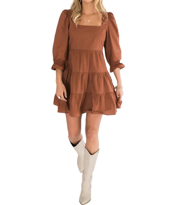 Willow Dress In Rust
