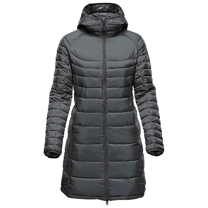 Stormtech Women's Graphite/Graphite Labrador Parka Stylish Fur Hood Parka