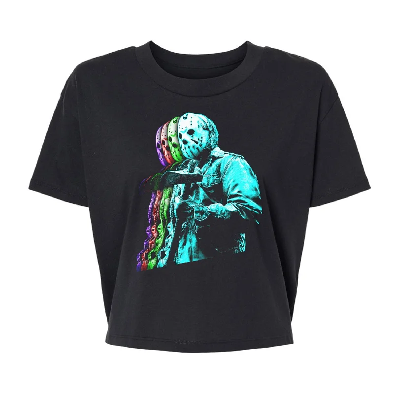 13 Layers V2 - Alternative Women's Crop Tee Plaid T-Shirt Polka Dot Checkered