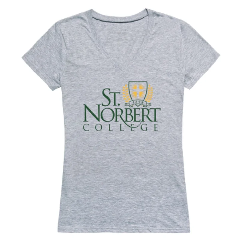 St. Norbert College Green Knights Womens Seal T-Shirt Striped Floral Plaid