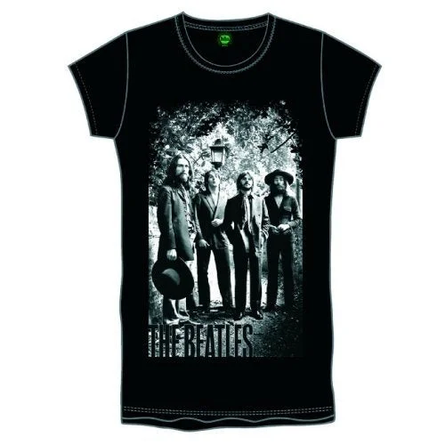 The Beatles Tittenhurst Lamppost Ladies T-Shirt Hooded Caped Shawl Collar