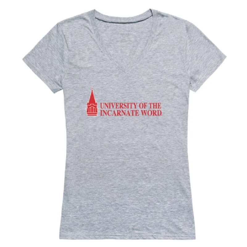 University of the Incarnate Word Cardinals Womens Seal T-Shirt Collared Crew Neck Turtle Neck