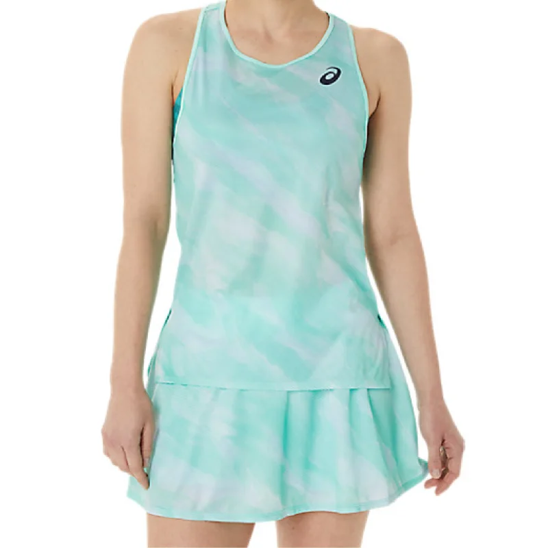 Asics Women Match Graphic Tank - Fresh Ice yoga tank top