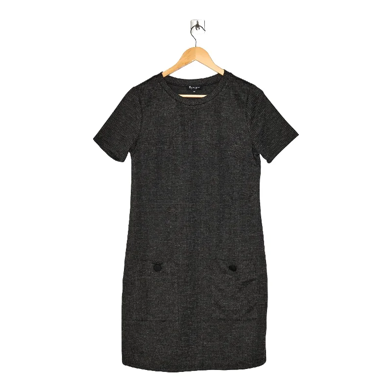 lily morgan Women's Modern Age Short Sleeve Shift Pocket Dress Tunics Versatile all-occasion